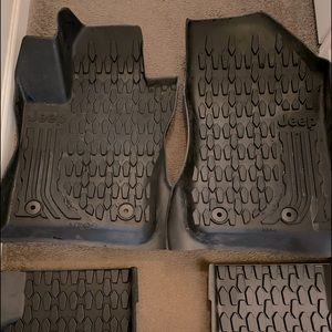 2017-2021 mopar Jeep floormats with cargo mat